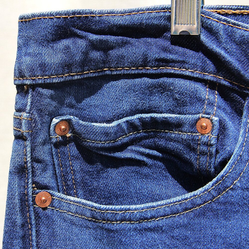 Levi's 511 Tall and Slim Fit Men's Dark Wash Jeans W36 x L36 - Picture 8 of 10